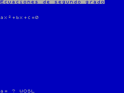 Screen from Ecuac