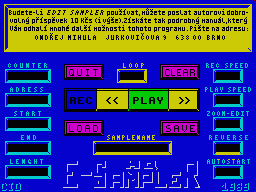Screen from Edit Sampler