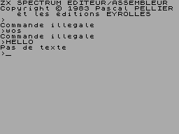 Screen from Editeur-Assembleur