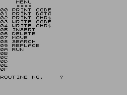 Screen from Editor