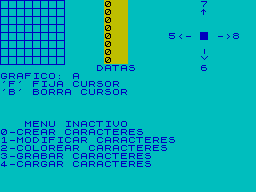Screen from Editor de Caracteres
