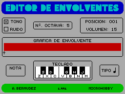 Screen from Editor de Envolventes