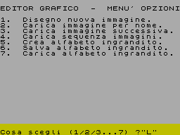 Screen from Editor Grafico