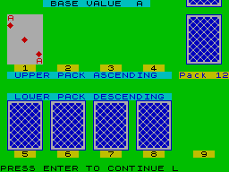 Screen from Eight Cards Patience