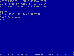 Screen from Ekranski Editor