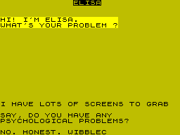 Screen from Elisa Analyst Program