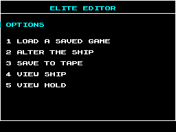 Screen from Elite Editor
