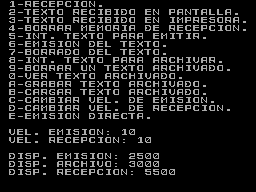 Screen from Emision / Recepcion Morse