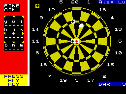 Screen from Eric Bristow's Pro-Darts