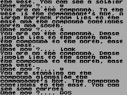 Screen from Escape from Khoshima
