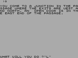 Screen from Escape from Time