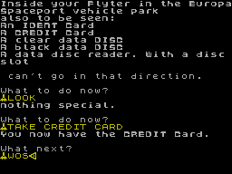 Screen from Escape into Space