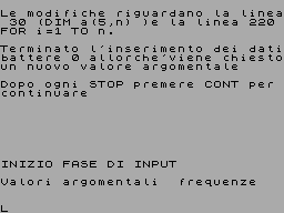 Screen from Esperimedia 2: Statistica