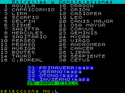 Screen from Estrellas y Constelaciones