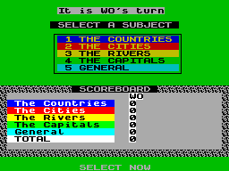 Screen from Euro Trivia