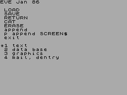 Screen from Eve