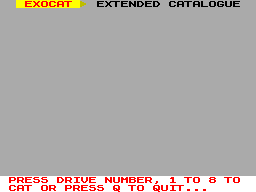 Screen from Exocat