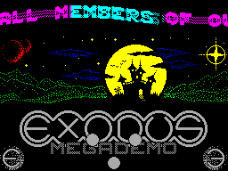 Screen from Exodus Megademo