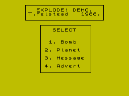 Screen from Explode!