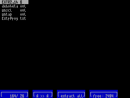 Screen from Extractor