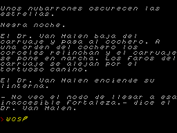 Screen from Los Extraordinarios Casos del Dr. Van Halen Caso 5: Ultimo Acto