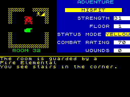 Screen from The Eye of the Star Warrior