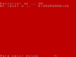 Screen from Factoriales