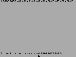 Screen from Factorise
