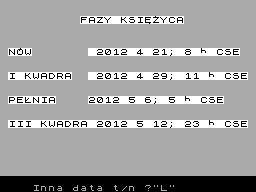 Screen from Fazy Ksiezyca