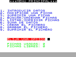 Screen from Fichero