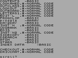 Screen from File Attributes (+D)