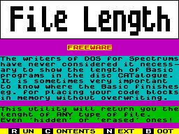 Screen from File Length