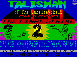Screen from Final Strike 2