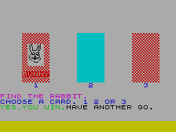 Screen from Find the Rabbit
