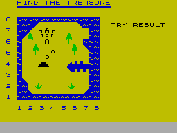 Screen from Find the Treasure