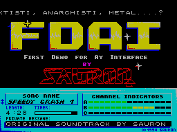 Screen from First Demo for AY Interface