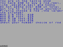 Screen from Fishing Mission