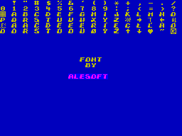 Screen from Font