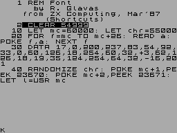 Screen from Font [2]