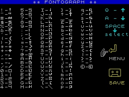 Screen from Fontograph