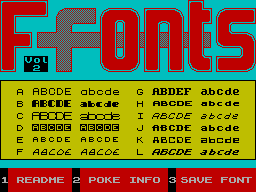 Screen from Fonts Vol 2