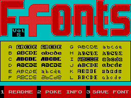 Screen from Fonts Vol 5