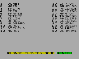 Screen from Football Director: 2 Player Super League
