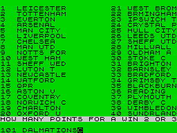 Screen from Football Director