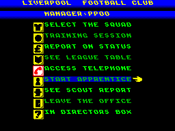 Screen from Football Glory