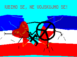 Screen from For Peace in Yugoslavia