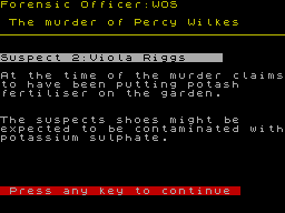 Screen from Forensic
