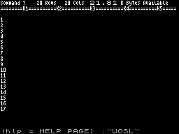 Screen from Formcalc