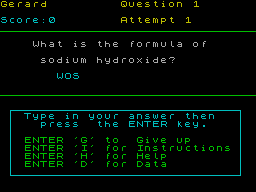 Screen from Formulae and Compounds