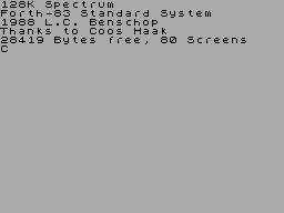 Screen from Forth-83